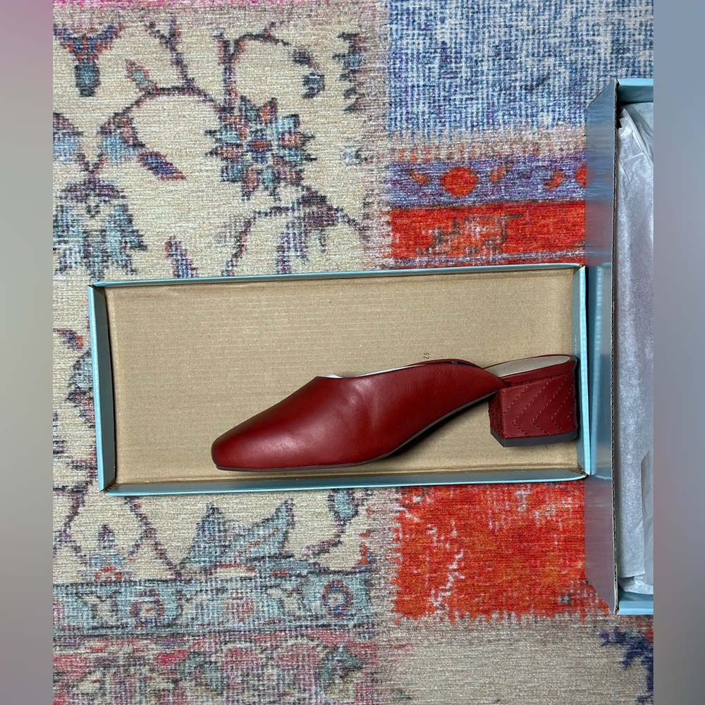 Seychelles Chorus II Red Leather Mules